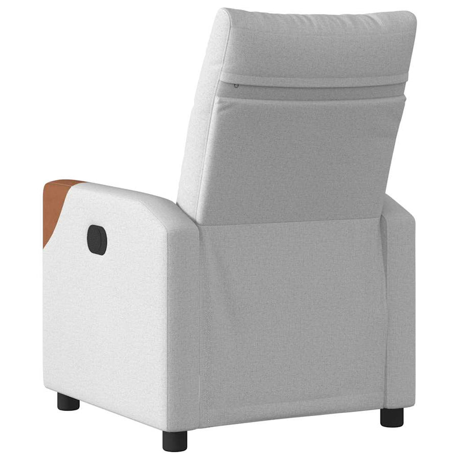 Fauteuil verstelbaar stof wolk grijs