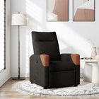 Adjustable fabric armchair black