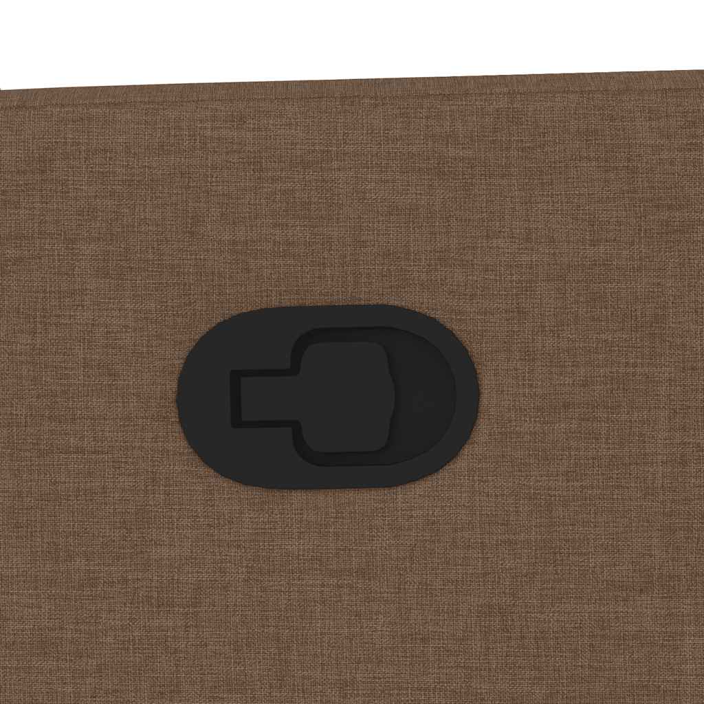 Fauteuil verstelbaar stof bruin