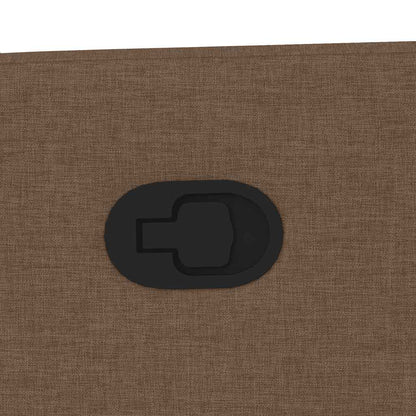 Fauteuil verstelbaar stof bruin