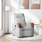 Massagestoel verstelbaar stof wolk grijs 69x86x100 cm