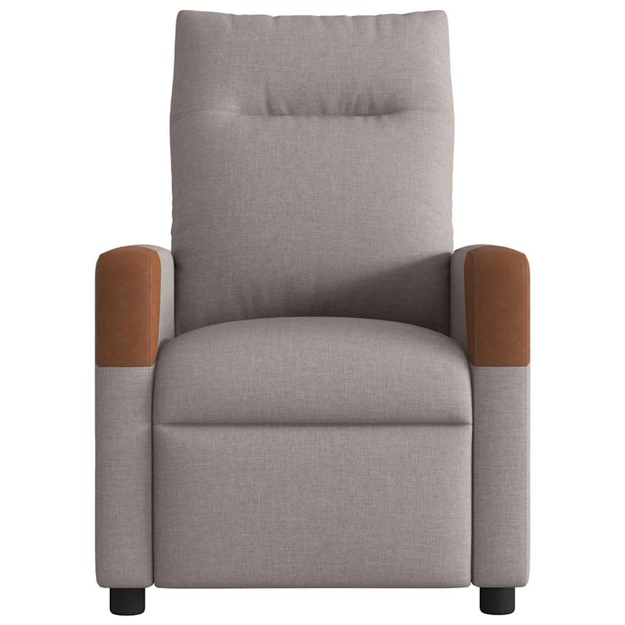Massagestoel verstelbaar stof taupe