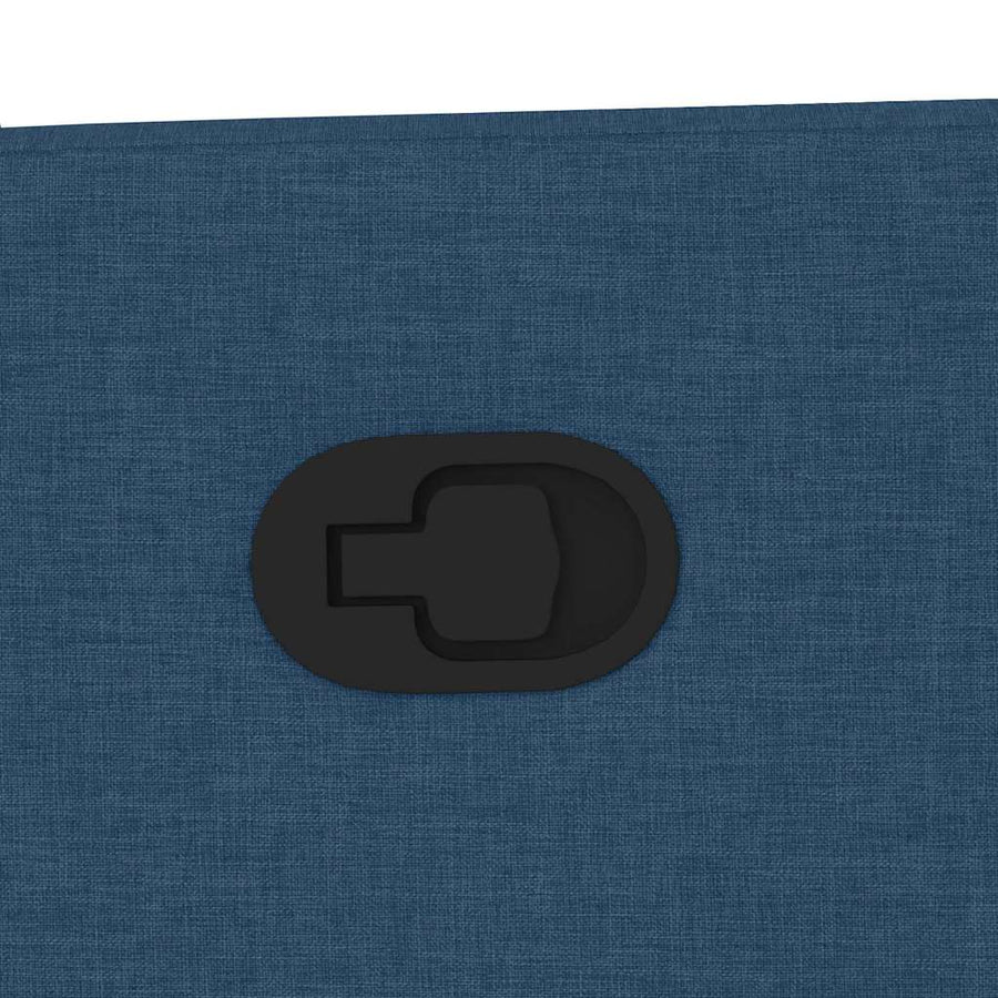 Massagestoel verstelbaar stof blauw