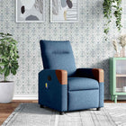 Massage chair adjustable fabric blue