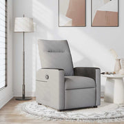 Fauteuil verstelbaar stof grijs