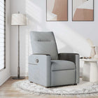Fauteuil verstelbaar stof lichtgrijs 69x86x100 cm