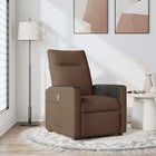 Fauteuil verstelbaar stof bruin 69x86x100 cm