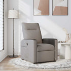 Adjustable fabric armchair taupe