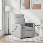 Massage chair adjustable fabric cloud grey