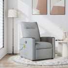 Massage chair adjustable fabric light grey