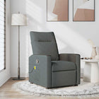 Massage Chair Dark Gray Fabric
