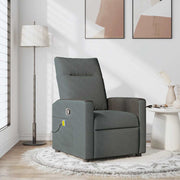 Massage Chair Dark Gray Fabric