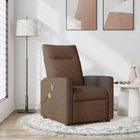 Massage chair adjustable fabric brown