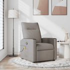 Massage chair adjustable fabric taupe