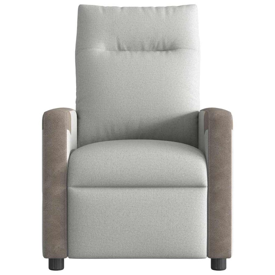 Fauteuil verstelbaar stof wolk grijs