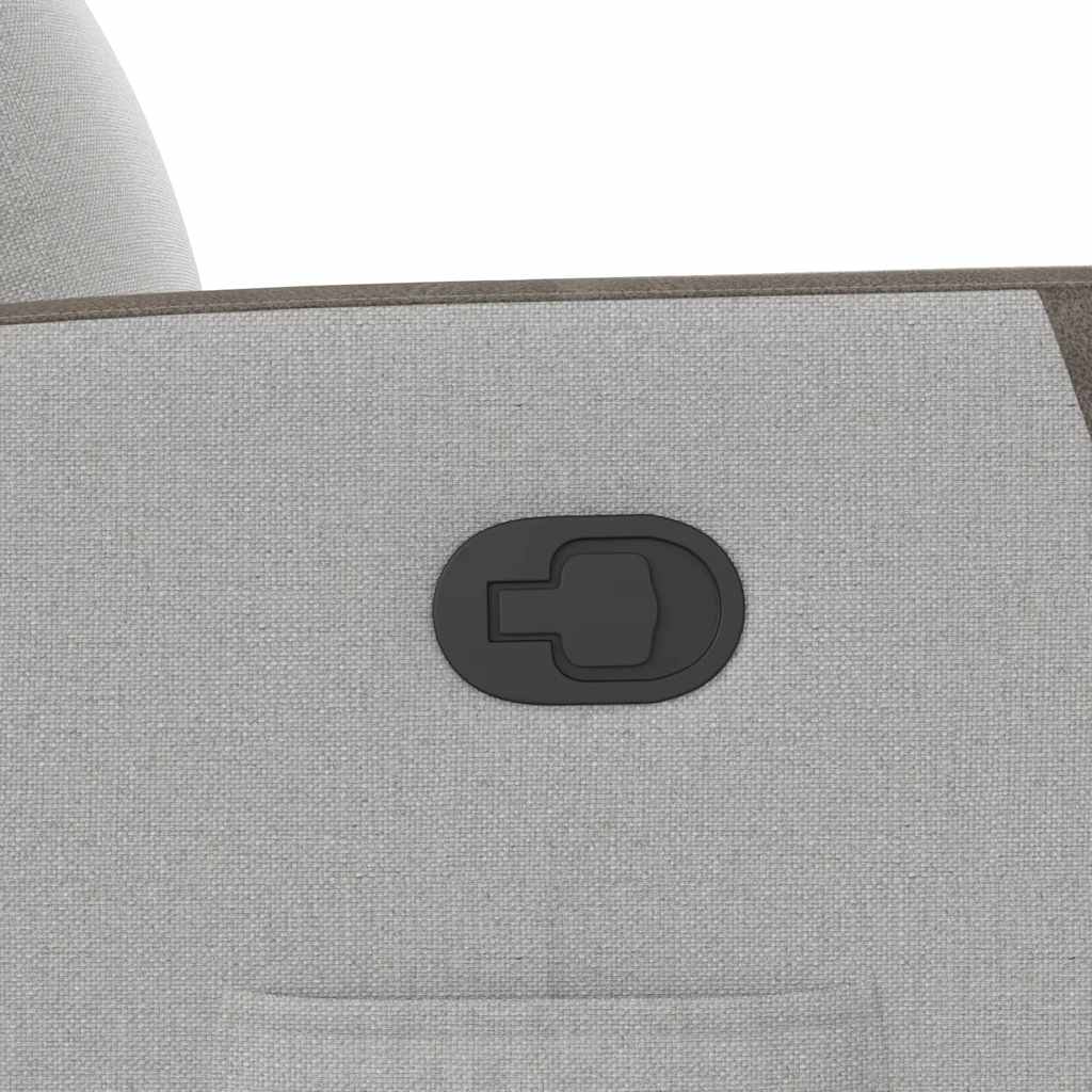 Fauteuil verstelbaar stof wolk grijs