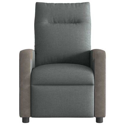 Fauteuil verstelbaar stof donkergrijs