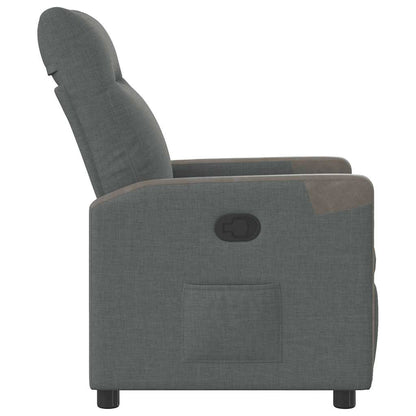 Fauteuil verstelbaar stof donkergrijs
