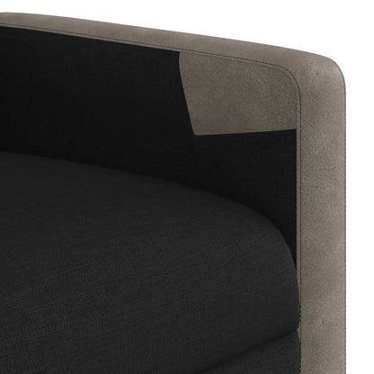Fauteuil verstelbaar stof zwart