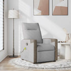 Massage chair adjustable fabric cloud grey