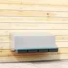 Chicken Nest Box 4 Compartments Wall Mounted Galvanized Steel 106 x 50 x 46 cm