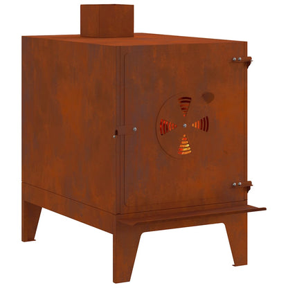 Campingkachel 35x50x60 cm cortenstaal