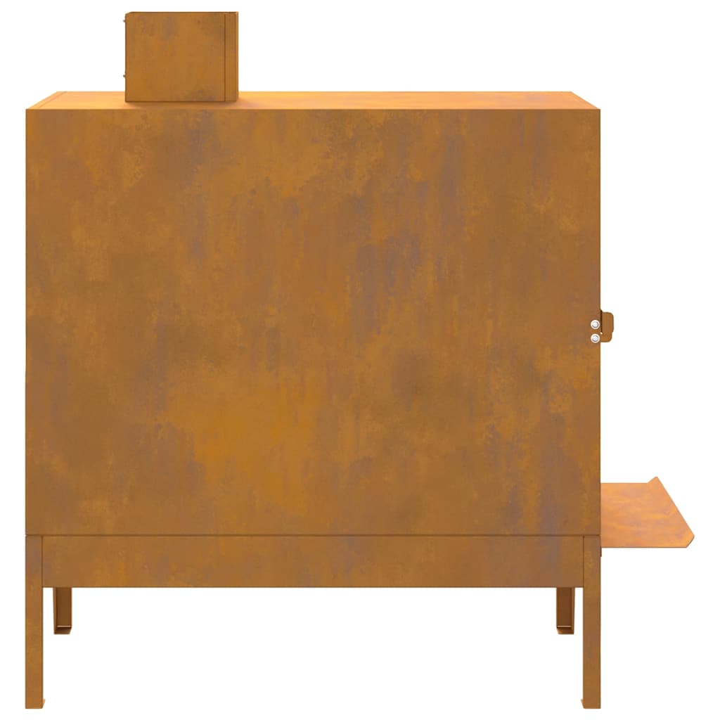 Campingkachel 35x50x60 cm cortenstaal