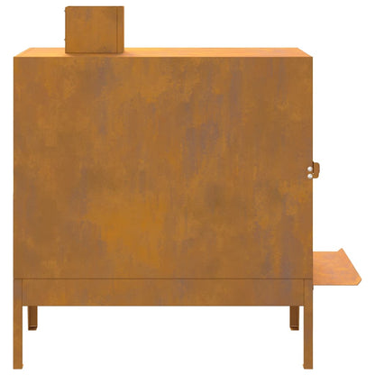 Campingkachel 35x50x60 cm cortenstaal