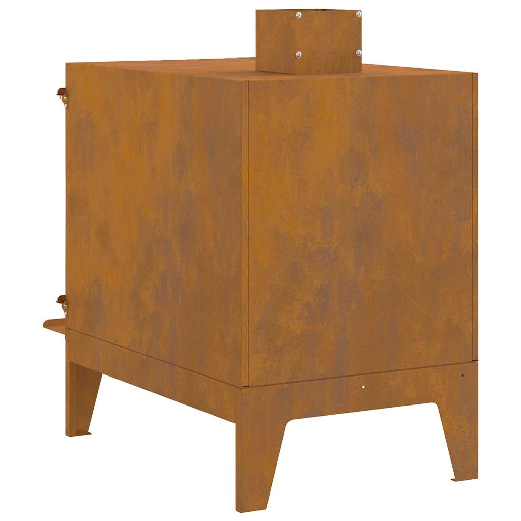 Campingkachel 35x50x60 cm cortenstaal
