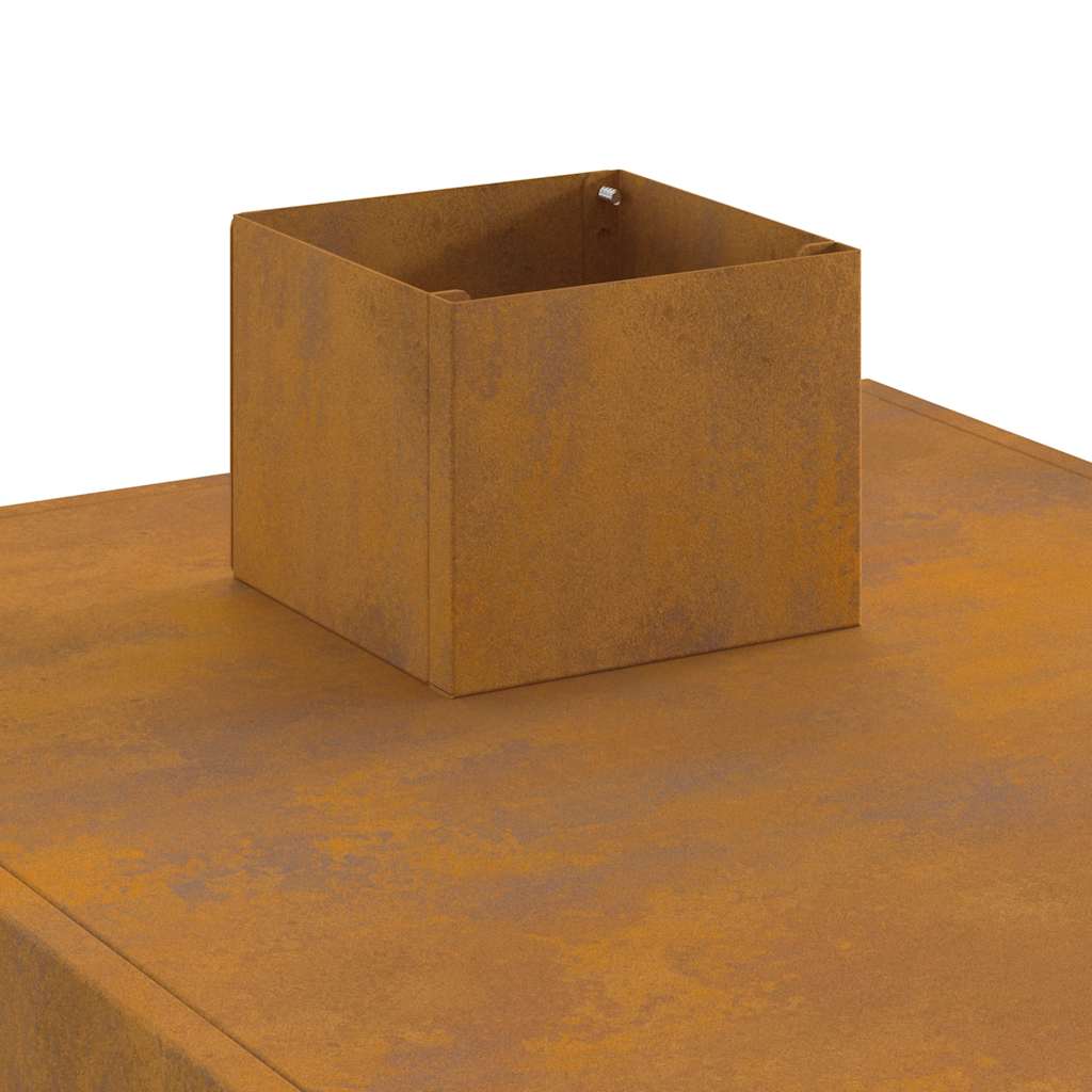 Campingkachel 35x50x60 cm cortenstaal