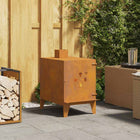 Campingkachel 35x50x60 cm cortenstaal
