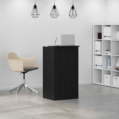 Receptiebalie 55X50X103,5 Cm Bewerkt Hout 55 x 50 x 103.5 cm Zwart