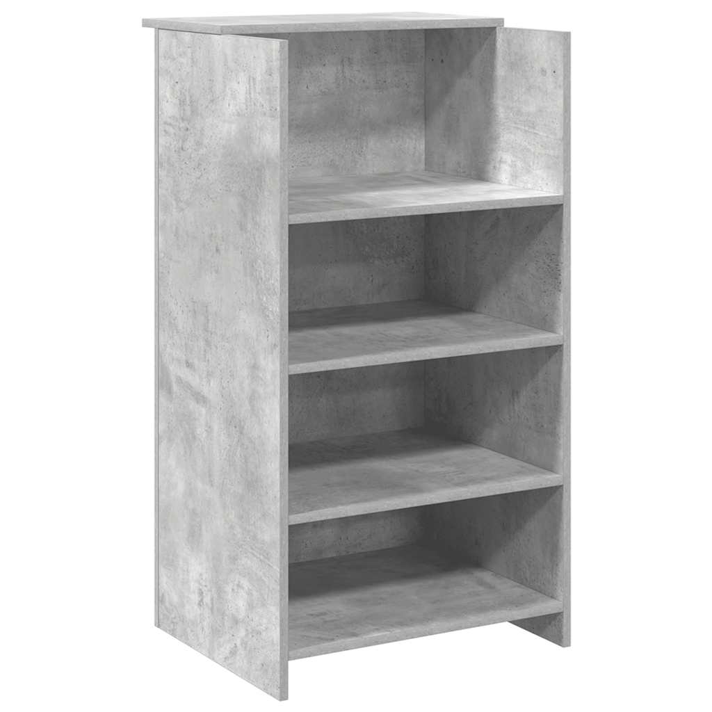 Receptiebalie 55X50X103,5 Cm Bewerkt Hout 55 x 50 x 103.5 cm Betongrijs