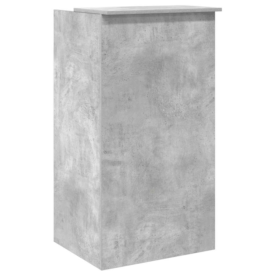 Receptiebalie 55X50X103,5 Cm Bewerkt Hout 55 x 50 x 103.5 cm Betongrijs