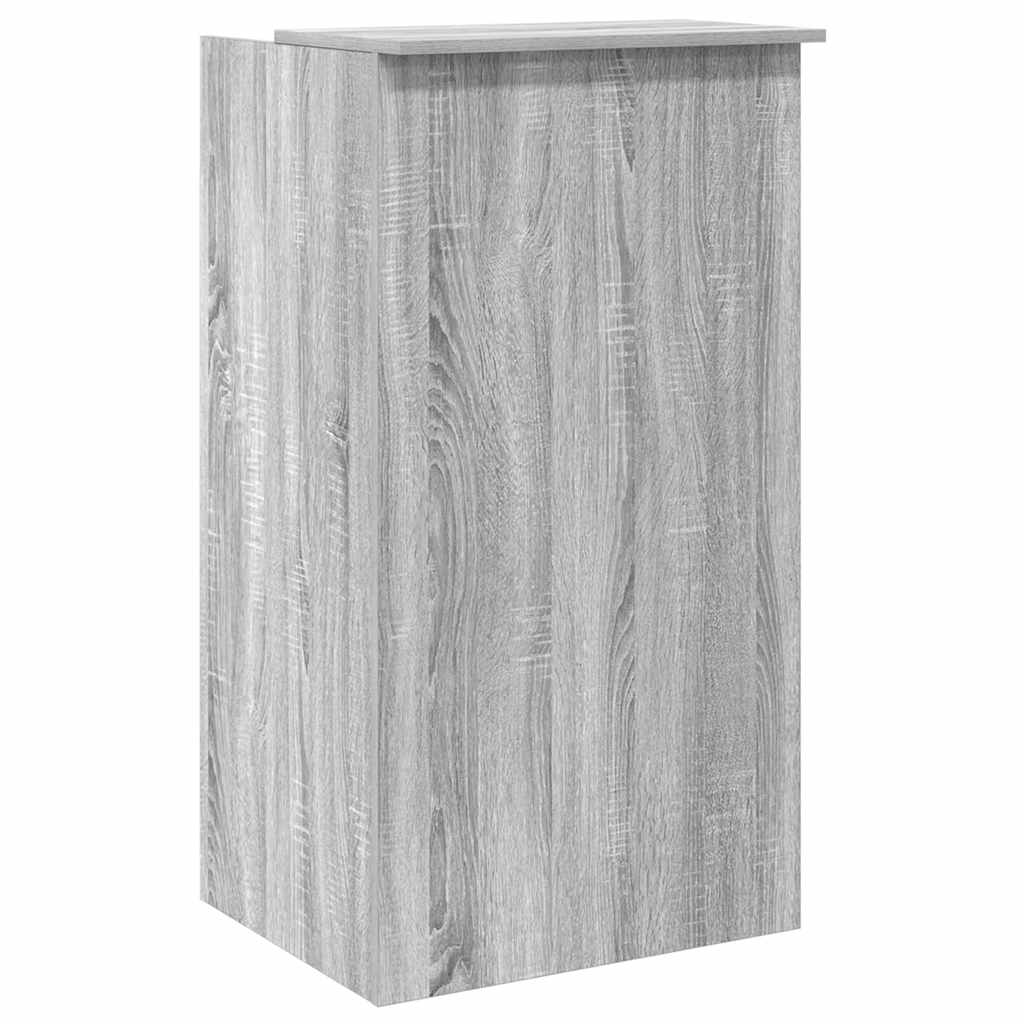 Receptiebalie 55x50x103,5 cm bewerkt hout grijs sonoma eiken