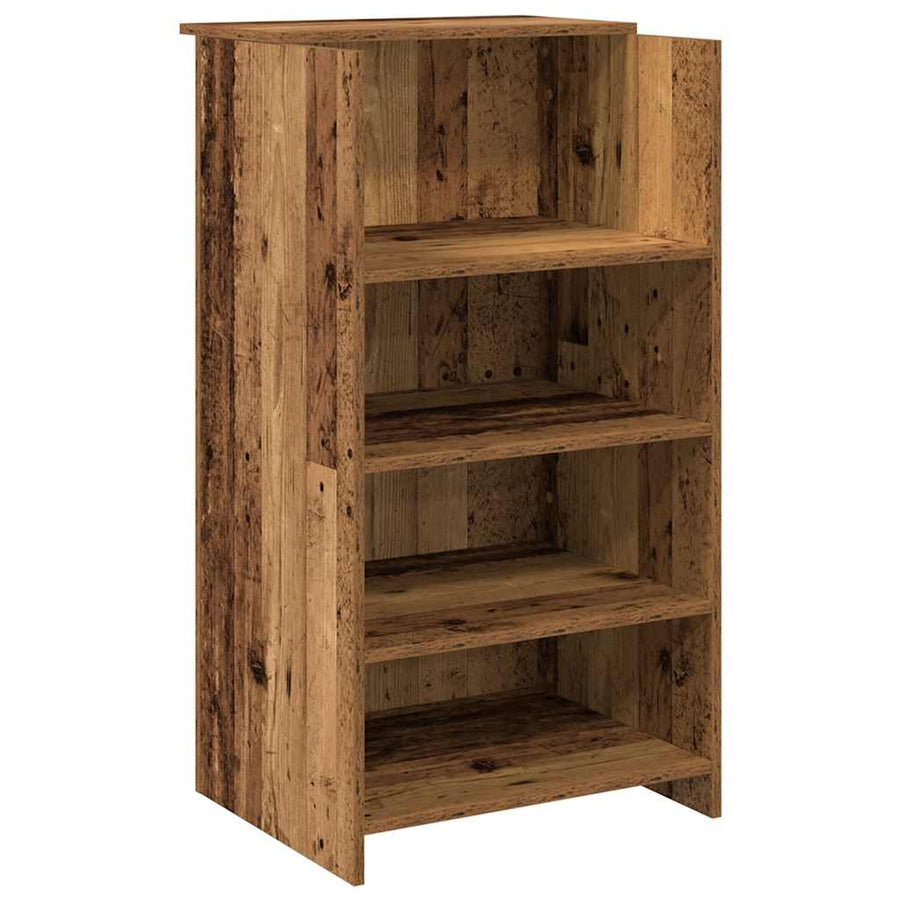 Receptiebalie 55X50X103,5 Cm Bewerkt Hout Kleurig 55 x 50 x 103.5 cm Oud hout