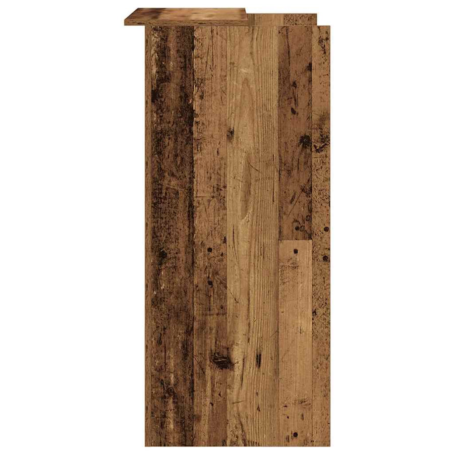 Receptiebalie 55X50X103,5 Cm Bewerkt Hout Kleurig 55 x 50 x 103.5 cm Oud hout