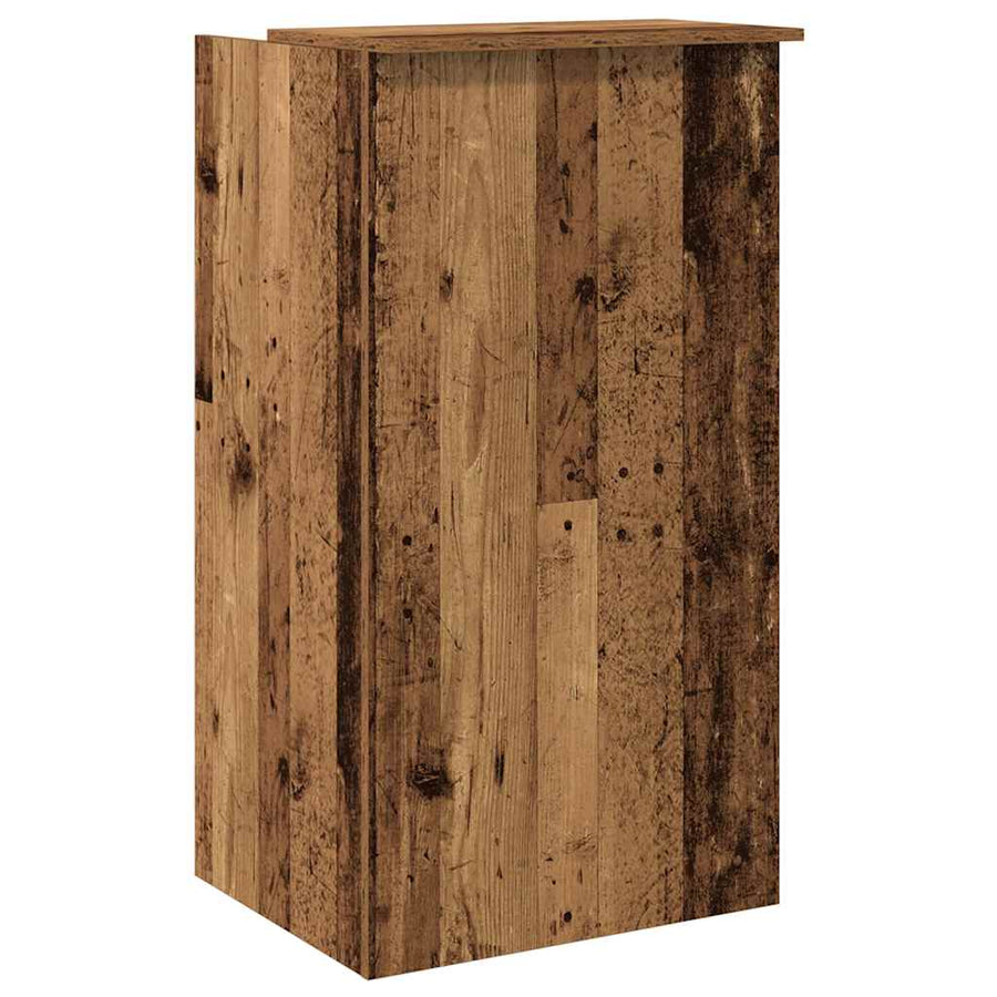 Receptiebalie 55X50X103,5 Cm Bewerkt Hout Kleurig 55 x 50 x 103.5 cm Oud hout