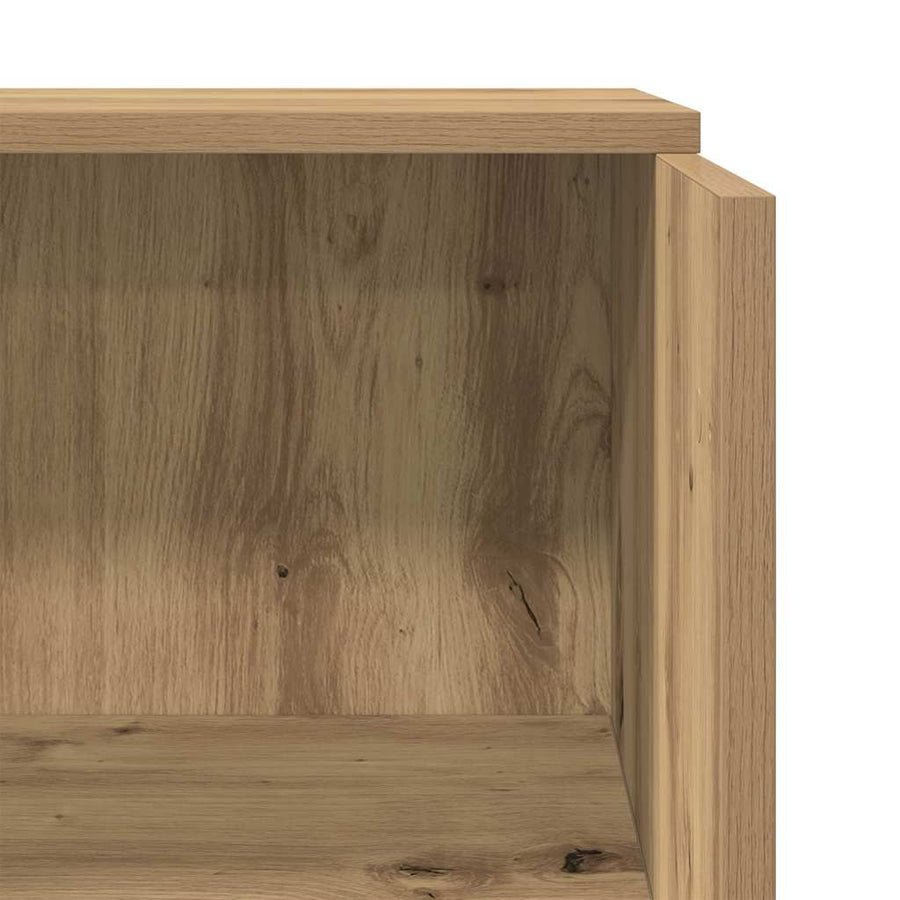 Receptiebalie 55X50X103,5 Cm Bewerkt Hout Artisanaal Eikenkleur 55 x 50 x 103.5 cm artisanaal eikenkleurig
