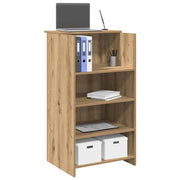 Receptiebalie 55x50x103,5 cm bewerkt hout eikenkleur