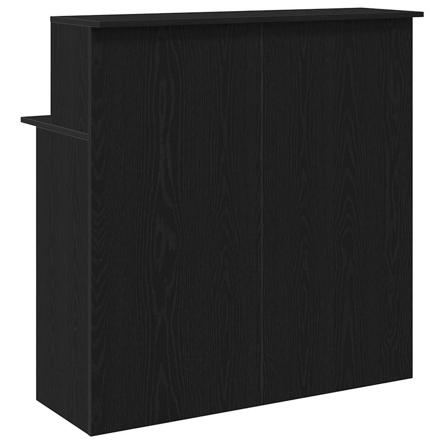 Receptiebalie 100x50x103,5 cm bewerkt hout zwart