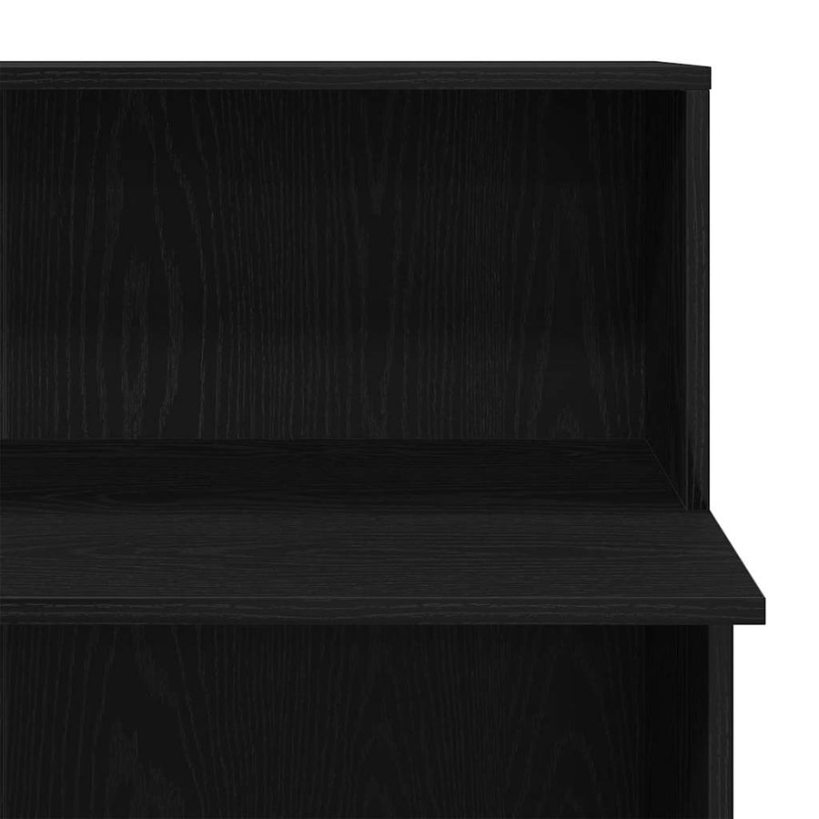 Receptiebalie 100x50x103,5 cm bewerkt hout zwart