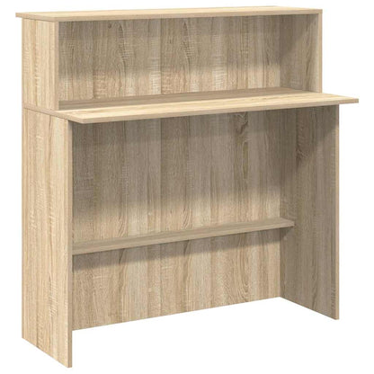 Receptiebalie 100x50x103,5 cm bewerkt hout sonoma eikenkleurig