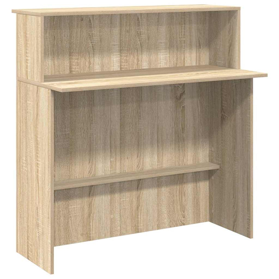 Receptiebalie 100x50x103,5 cm bewerkt hout sonoma eikenkleurig