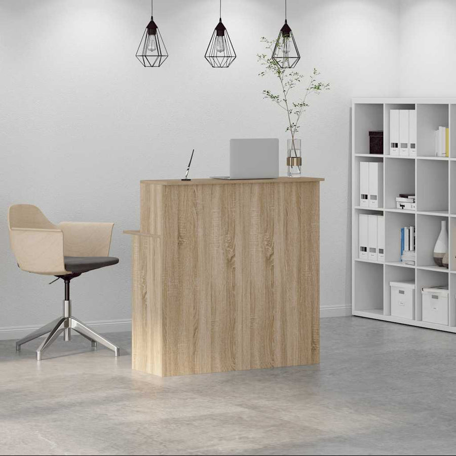 Receptiebalie 100x50x103,5 cm bewerkt hout sonoma eikenkleurig