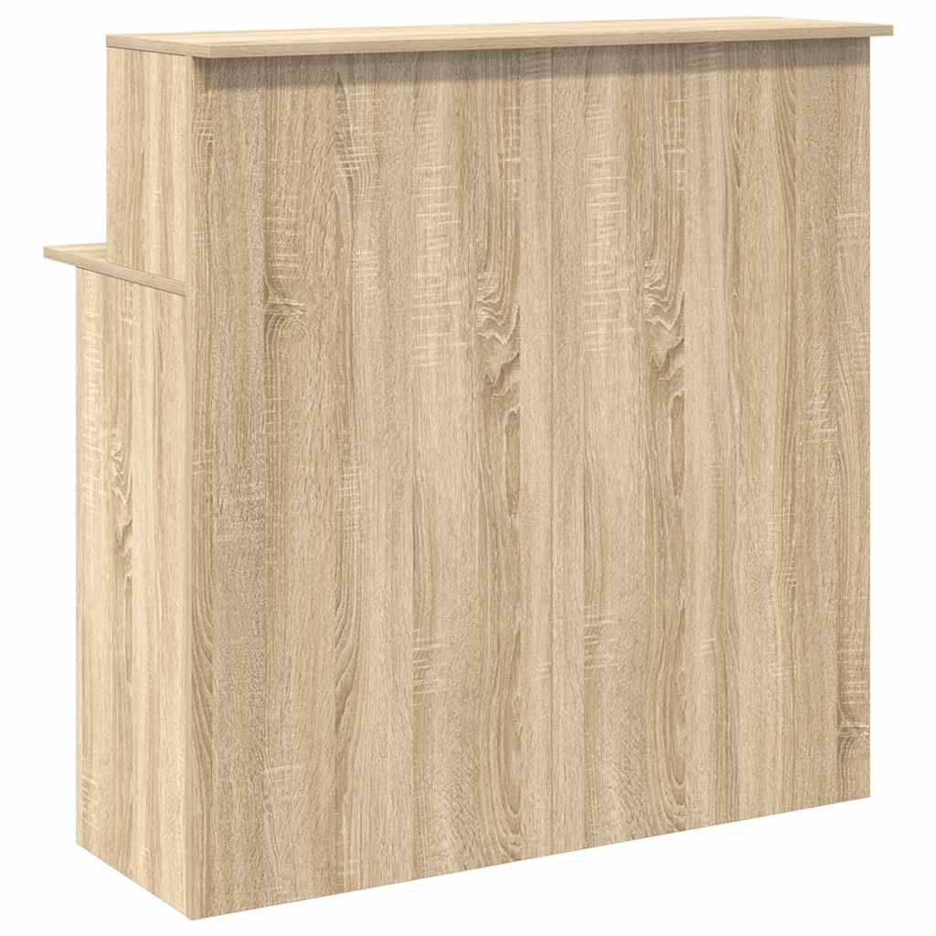 Receptiebalie 100x50x103,5 cm bewerkt hout sonoma eikenkleurig