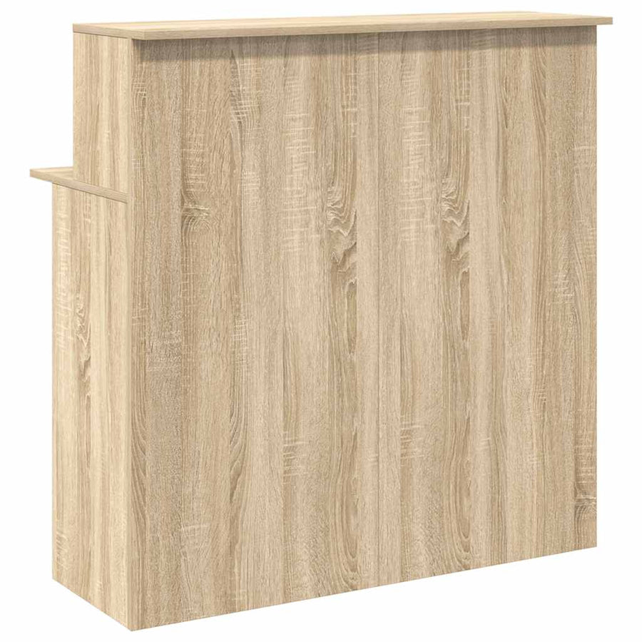Receptiebalie 100x50x103,5 cm bewerkt hout sonoma eikenkleurig