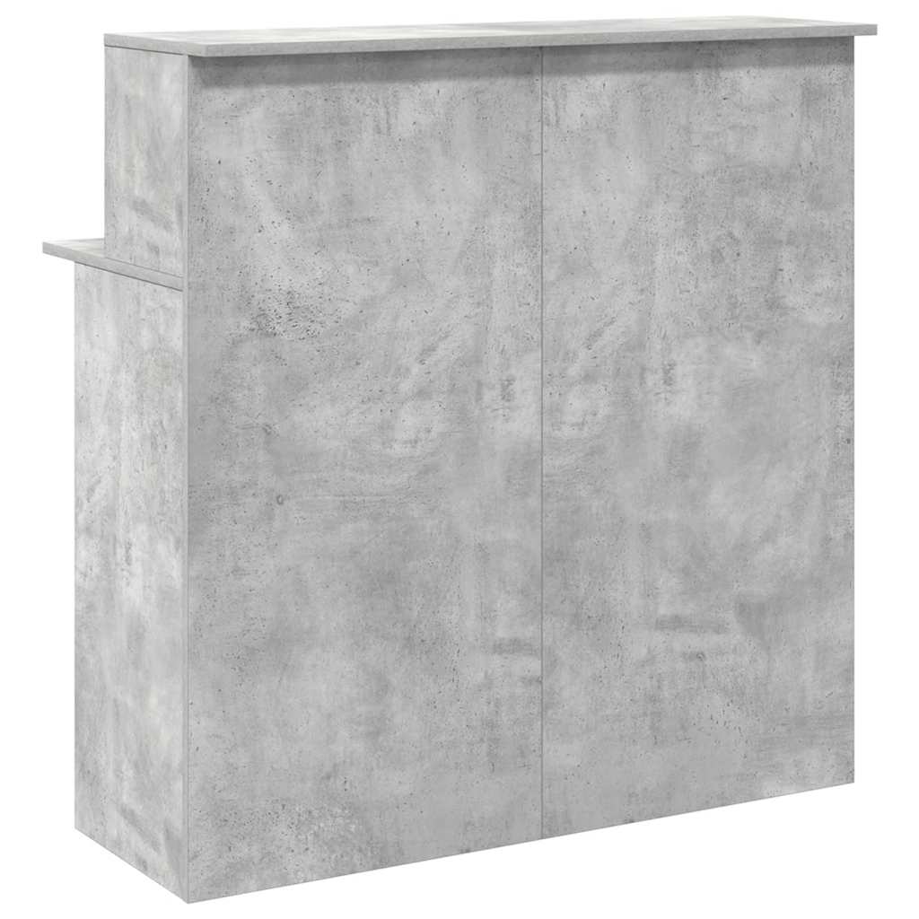 Receptiebalie 100x50x103,5 cm bewerkt hout betongrijs