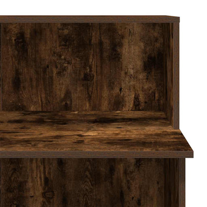 Receptiebalie 100x50x103,5 cm bewerkt hout gerookt eikenkleurig