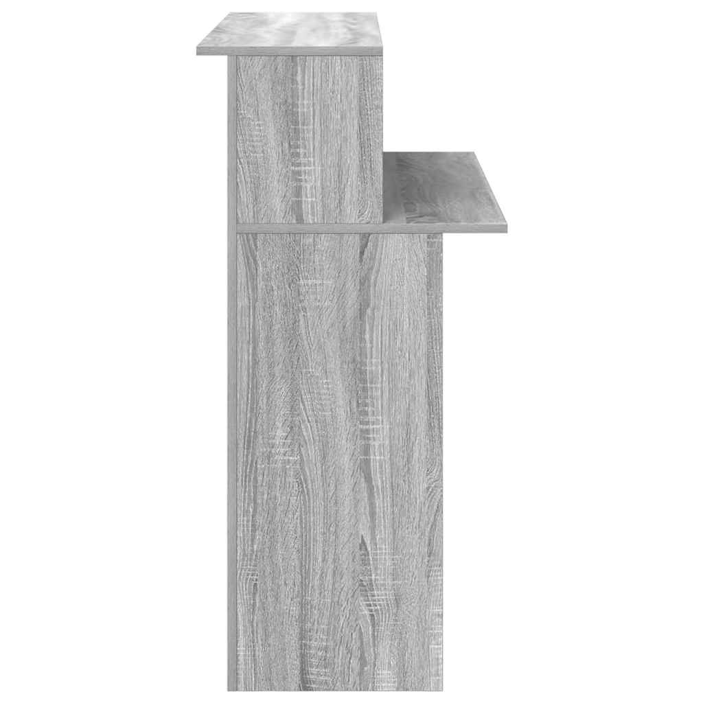 Receptiebalie 100x50x103,5 cm bewerkt hout grijs sonoma eiken